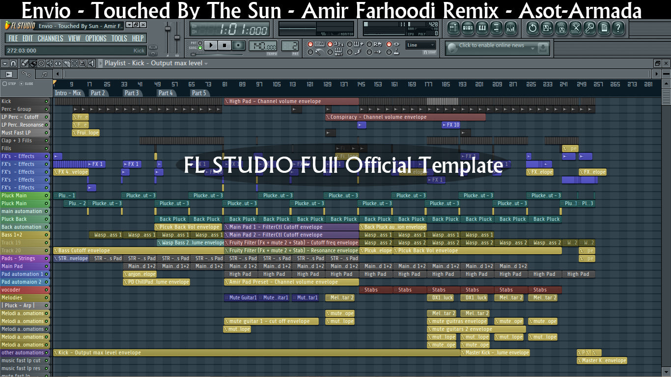 Official ASOT Trance Remix FL Studio 12 Template