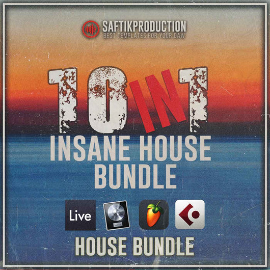 10 In 1 Insane House Templates (Ableton, Logic Pro, Cubase, FL Studio) - Innovation Sounds