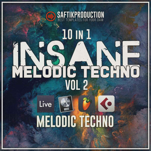 10 in 1 Insane Melodic Techno Template Bundle Vol. 2 (Ableton Live, Logic Pro, FL Studio, Cubase) - Innovation Sounds