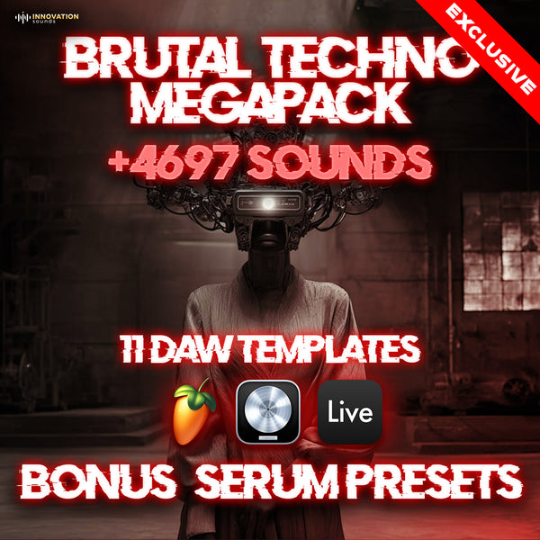 Brutal Techno Megapack (4697 Sounds + 11 DAW Templates +12 Serum Packs)