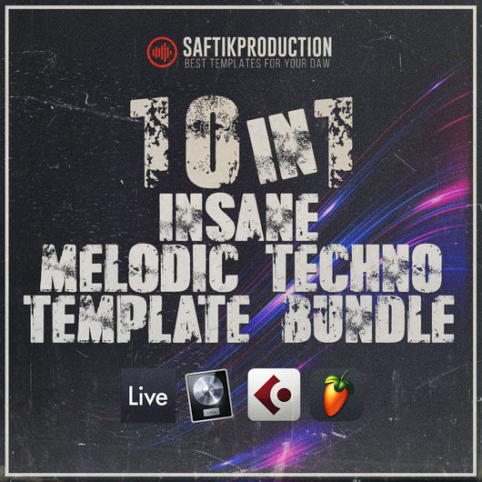 10 in 1 Insane Melodic Techno Template Bundle (Ableton, Logic Pro X, Cubase, FL Studio) - Innovation Sounds