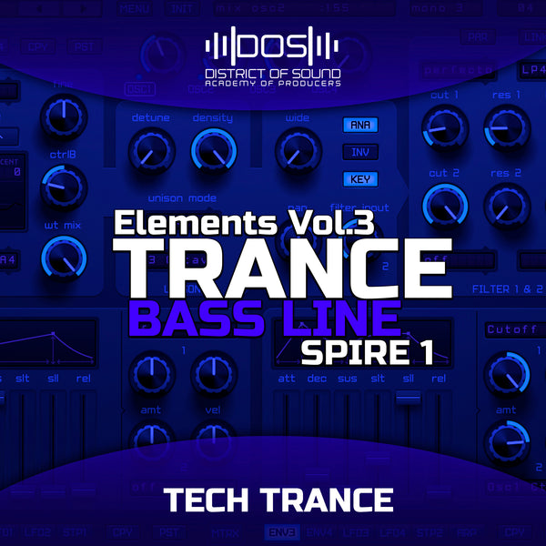 Elements Trance - Bass Line Vol. 3 Spire Presets